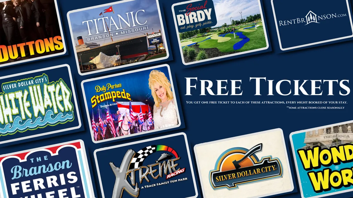 A vibrant interior shot featuring attraction tickets with colorful graphics and informational text, showcasing a variety of local activities and entertainment options available to guests. The tickets are arranged to highlight experiences like shows, theme parks, and tours, evoking excitement and anticipation for local adventures.